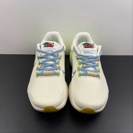 Nike Air Zoom GT Cut 2 Ep Ltblue Yellow Green DJ6015-403 For Men And Women