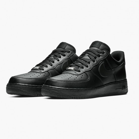 Nike Air Force 1 07 Black Black 315122 001 Unisex Casual Shoes - 315122 001