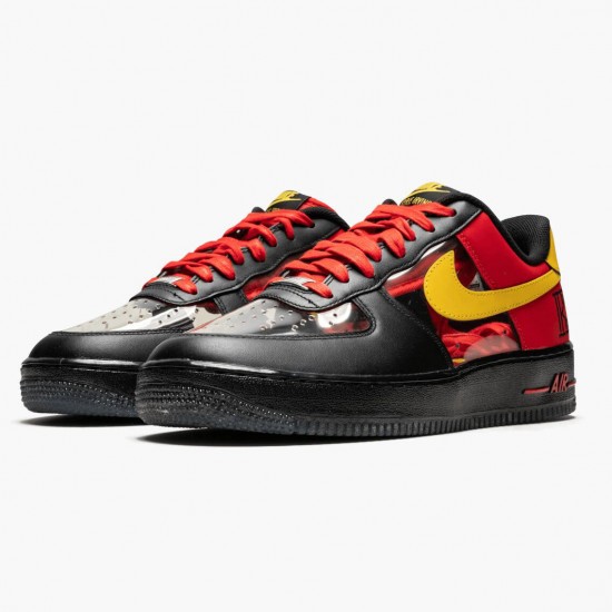 Nike Air Force 1 Low Kyrie Irving Black Red 687843 001 Unisex Casual ...