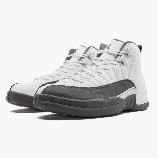 Air Jordan 12 Retro White Dark Grey 130690-160 Jordan Shoes