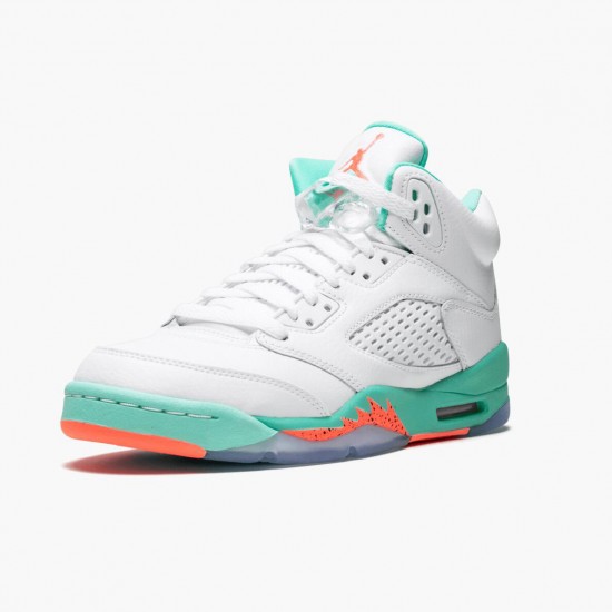 Air Jordan 5 Retro Light Aqua 440892-100 Jordan Shoes