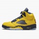 Air Jordan 5 Retro Michigan 2019 AmarilloCollege Navy CQ9541-704 Jordan Shoes