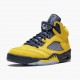 Air Jordan 5 Retro Michigan 2019 AmarilloCollege Navy CQ9541-704 Jordan Shoes