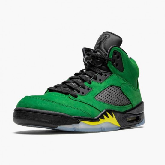 Air Jordan 5 Retro SE Oregon Green Yellow CK6631-307 Jordan Shoes