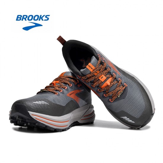 Brooks Cascadia 16 Black Orange Grey For Men And Women