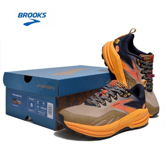 Brooks Cascadia 16 Brown Yellow For Men And Women