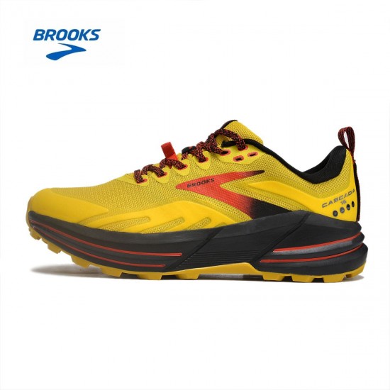 Brooks Cascadia 16 Yellow Orange Black For Men And Women