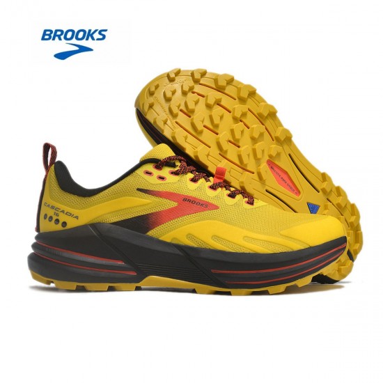 Brooks Cascadia 16 Yellow Orange Black For Men And Women