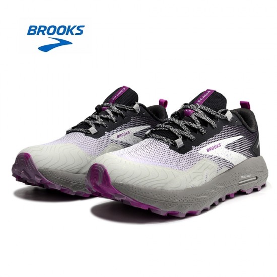 Brooks Cascadia 17 Grey Purple Black For Men And Women