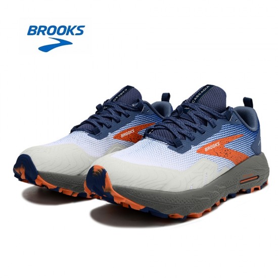 Brooks Cascadia 17 Navy Orange Grey For Men And Women