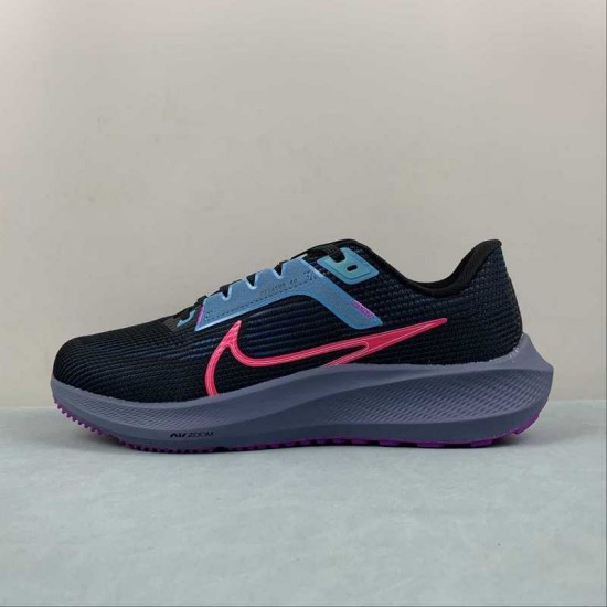 Nike Air Zoom Pegasus 40 Pink Ltblue Black FB7180-001 For Men Women