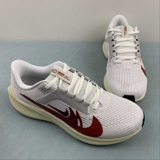 Nike Air Zoom Pegasus 40 Red White Grey FB7703-100 For Men Women