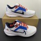 Nike Air Zoom Pegasus 40 White Blue Black Orange FJ2840-100 For Men