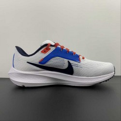 Nike Air Zoom Pegasus 40 White Blue Black Orange FJ2840-100 For Men 