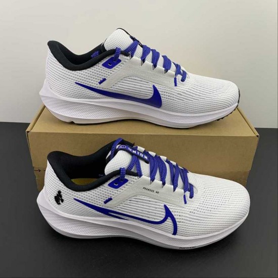 Nike Air Zoom Pegasus 40 White Blue FJ2843-100 For Men