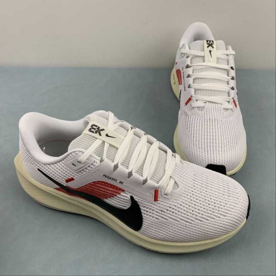 Nike Air Zoom Pegasus 40 White Pink Black FJ0686-100 For Men