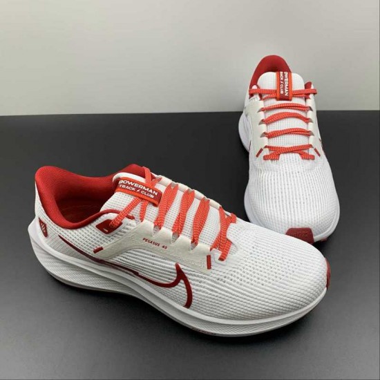 Nike Air Zoom Pegasus 40 White Red FJ2844-100 For Men