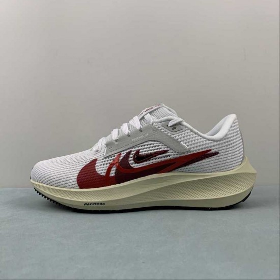 Nike Air Zoom Pegasus 40 White Win-Red FB703-100 For Women