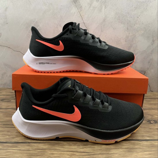 Nike Zoom Pegasus 37 Black Orange BQ9646-010 For Men And Women