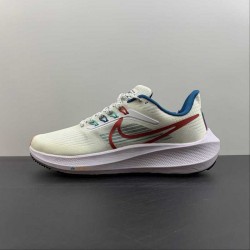 Nike Zoom Pegasus 39 Red Beige Blue FD4322-161 For Men 