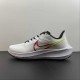 Nike Zoom Pegasus 39 White Black Multi DX3350-100 For Men