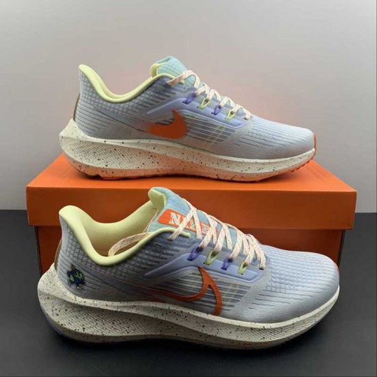 Nike Zoom Pegasus 39 White Orange DX6047-181 For Men Women