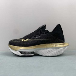 Nike Zoom Alphafly Next Black Gold White DN3555-001 For Men Women 