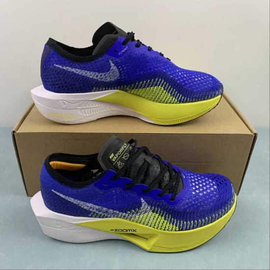 Nike Zoom Alphafly Next Deep Blue Yellow Grey DX7957-417 For Men Women