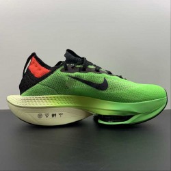 Nike Zoom Alphafly Next Green Black Orange DV9422-700 For Men 