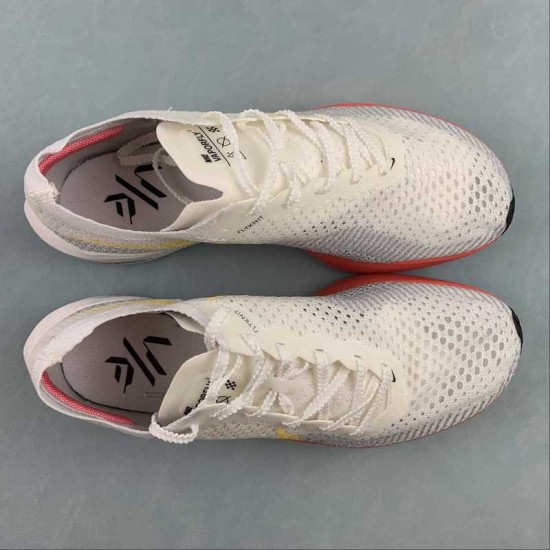 Nike Zoom Alphafly Next White Grey Orange DX7957-118 For Men Women