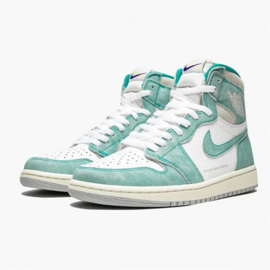 Air Jordan 1 Retro High Turbo Green Turbo White 555088 311 Unisex Jordan Sneakers