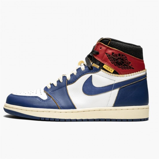 Air Jordan 1 Retro High Union Los Angeles Storm Blue Varsity Red BV1300 146 Mens AJ1 Jordan Sneakers