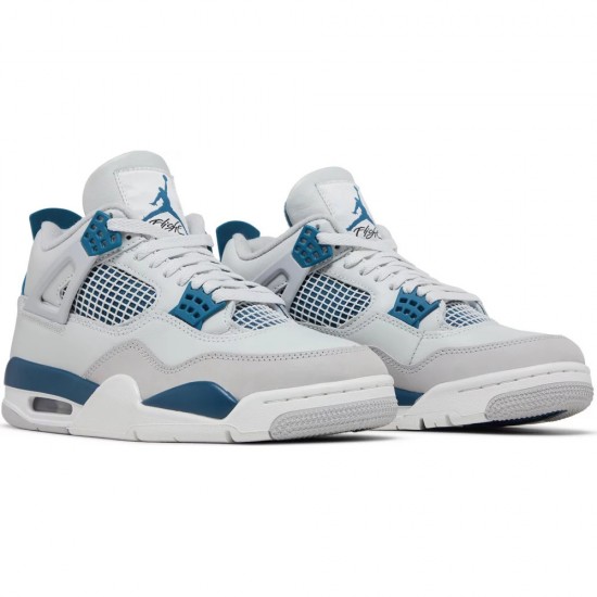 Shop Air Jordan 4 Retro Military Blue 2024 FV5029 141 AJ4 White Jordan Shoes