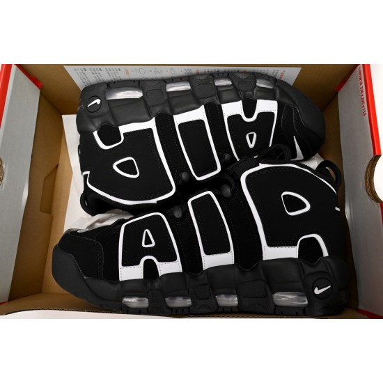 Nike Air More Uptempo 96 Black White Shoes FV2291-001 Women And Men Sale Free Shipping