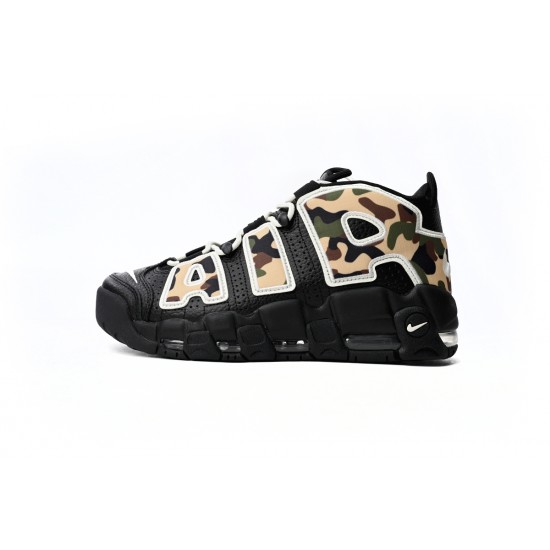 Shop Nike Air More Uptempo 96 Camouflage Colour Black Multi CJ6122-001 For Women And Men Sale