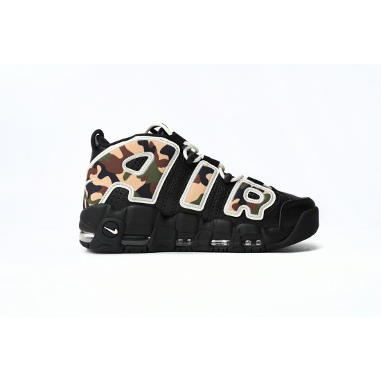 Shop Nike Air More Uptempo 96 Camouflage Colour Black Multi CJ6122-001 For Women And Men Sale