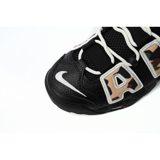 Shop Nike Air More Uptempo 96 Camouflage Colour Black Multi CJ6122-001 For Women And Men Sale