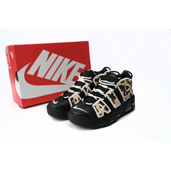 Shop Nike Air More Uptempo 96 Camouflage Colour Black Multi CJ6122-001 For Women And Men Sale