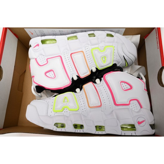 Nike Air More Uptempo 96 Electric White Black W/M Shoes FD0865-100