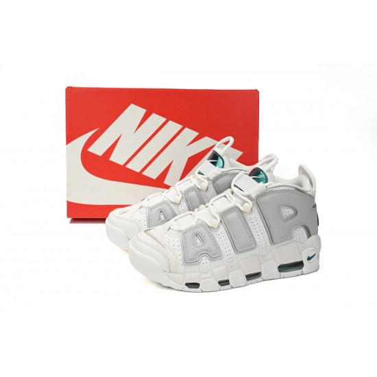 Nike Air More Uptempo 96 Metallic Teal Grey White W/M Shoes DR7854-100