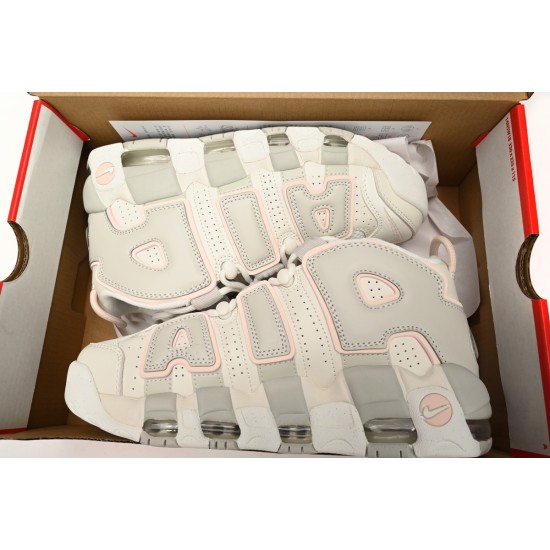 Nike Air More Uptempo 96 Sail Guava White Gray Shoes DV1137-101 W/M