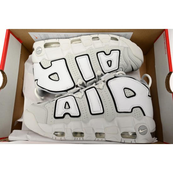 Nike Air More Uptempo 96 White Black Edges Shoes FB3021-001 W/M