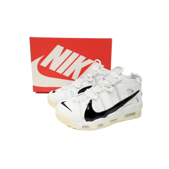 Nike Air More Uptempo 96 White Black Shoes DQ5014-100 W/M