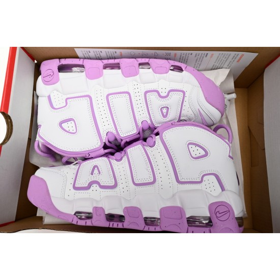 Buy Nike Air More Uptempo 96 White Purple Shoes FN6976-100 Women And Men Free Shipping