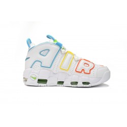 Nike Air More Uptempo 96 White Rainbow Shoes FJ4624-100 WM